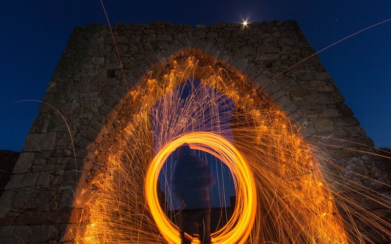 Person with Sparkler
