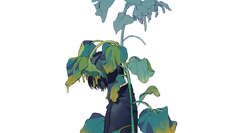 Person with Sunflower