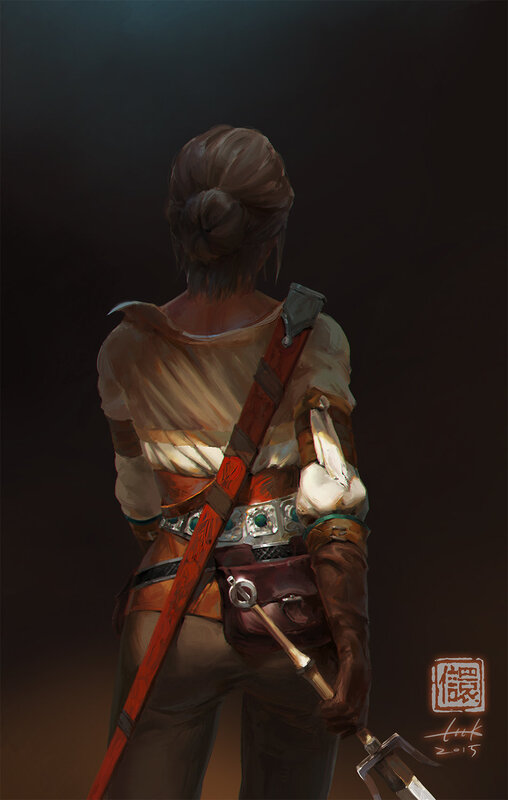 Person with Sword and Armor
