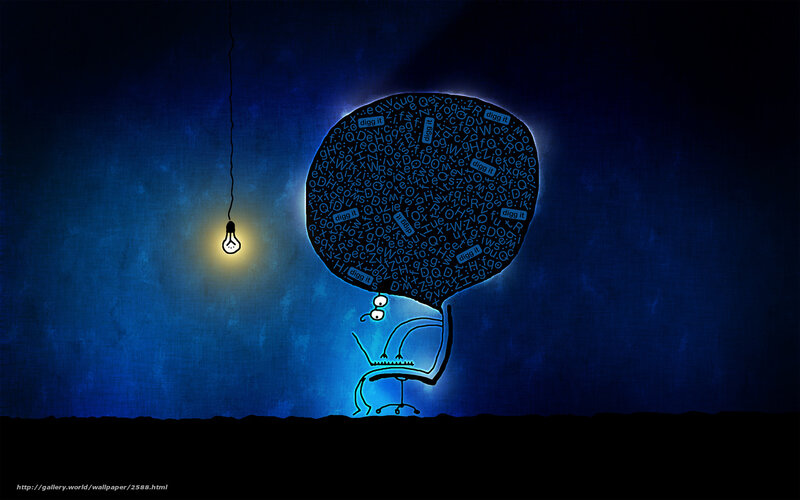 person with thought bubble