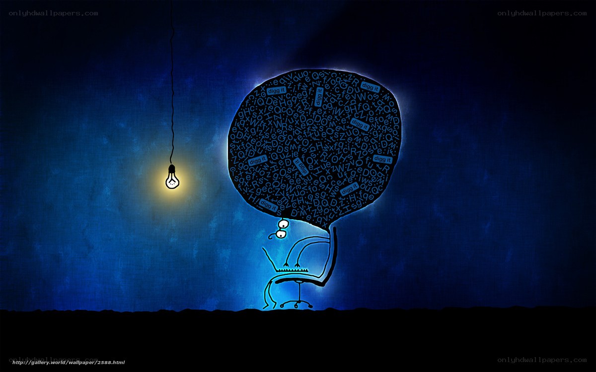 person with thought bubble