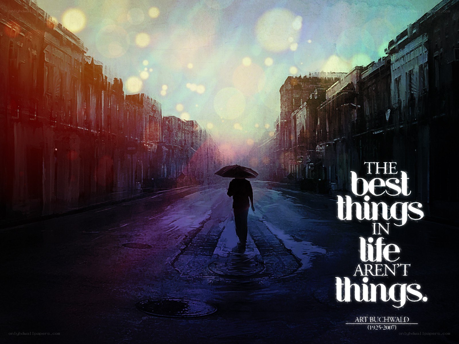 person with umbrella on street