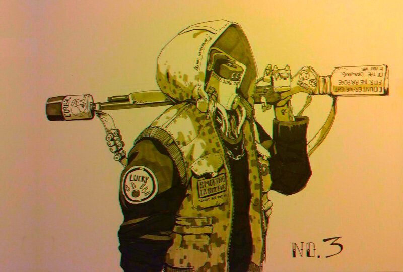 Person with Weapon — Yellow