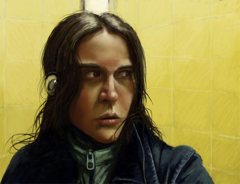 Person with Wet Hair