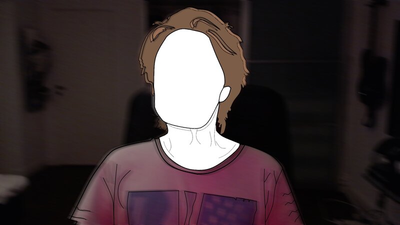 Person with White Face