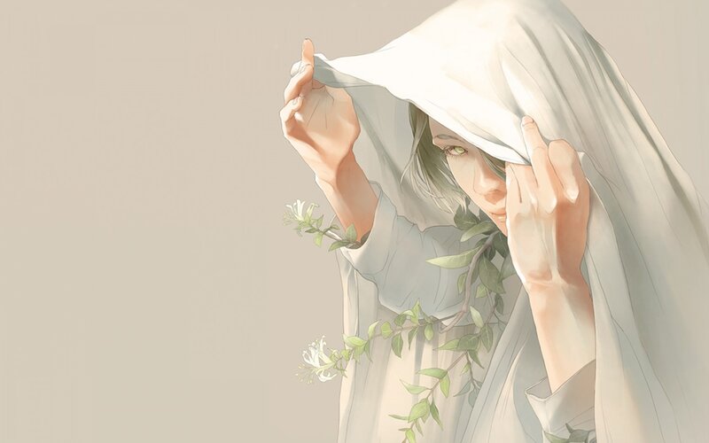 Person with White Hood