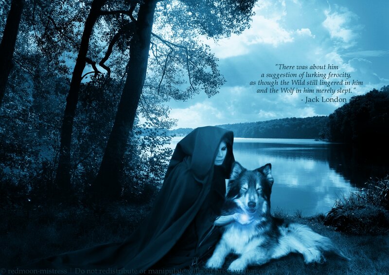 Person with Wolf