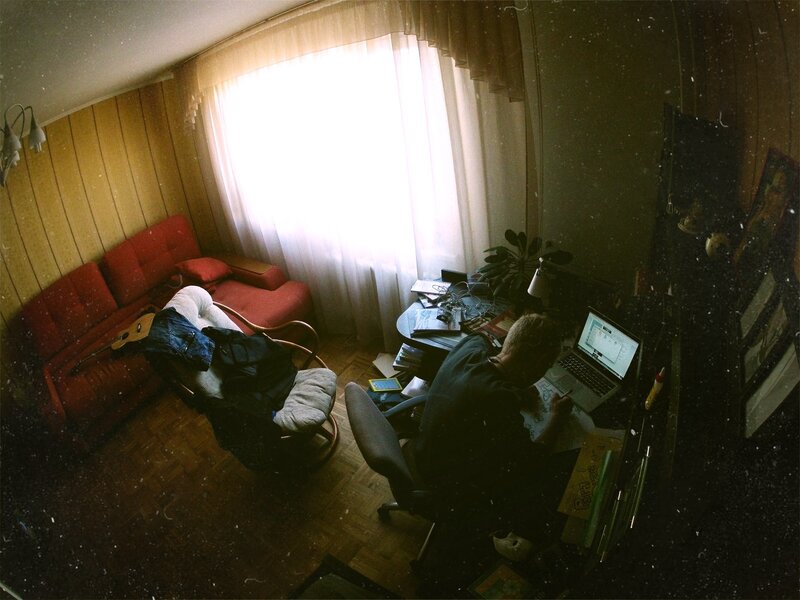 Person working at a desk