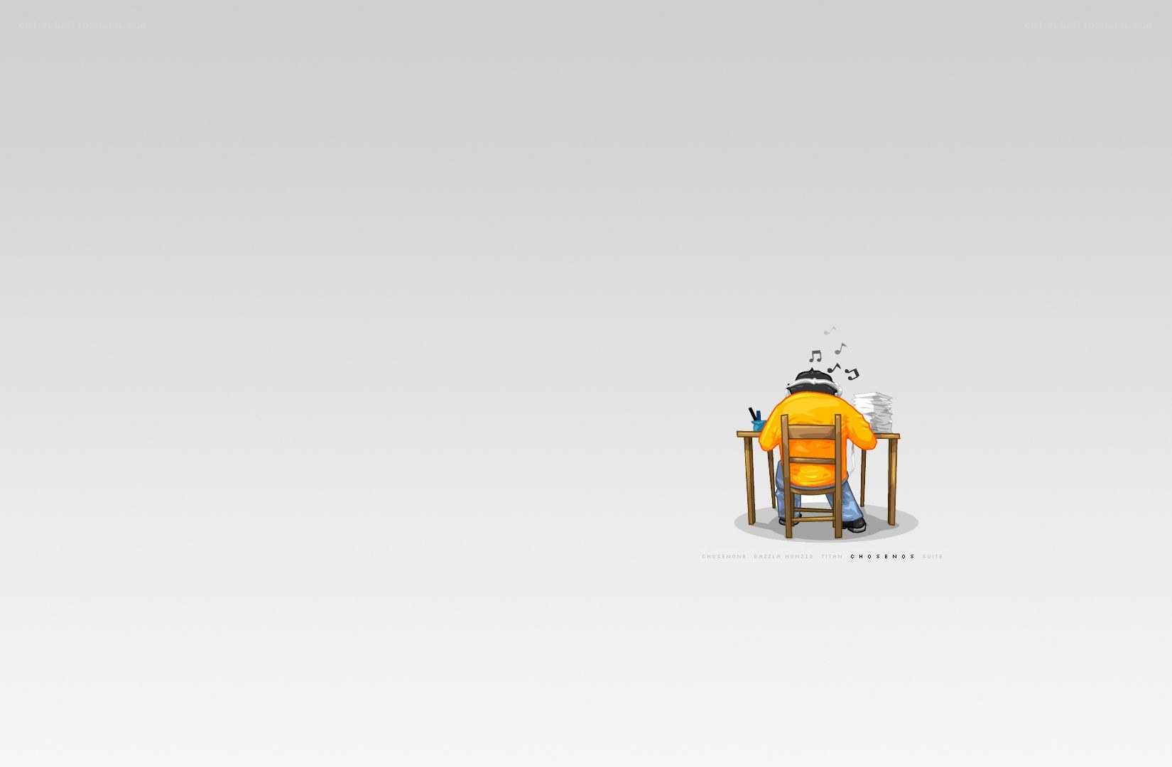 person working at desk