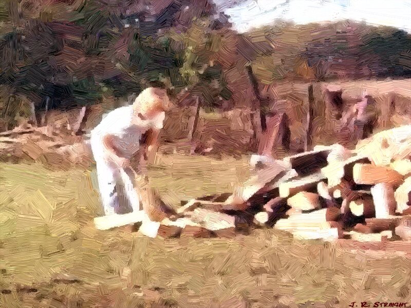 Person Working with Wood