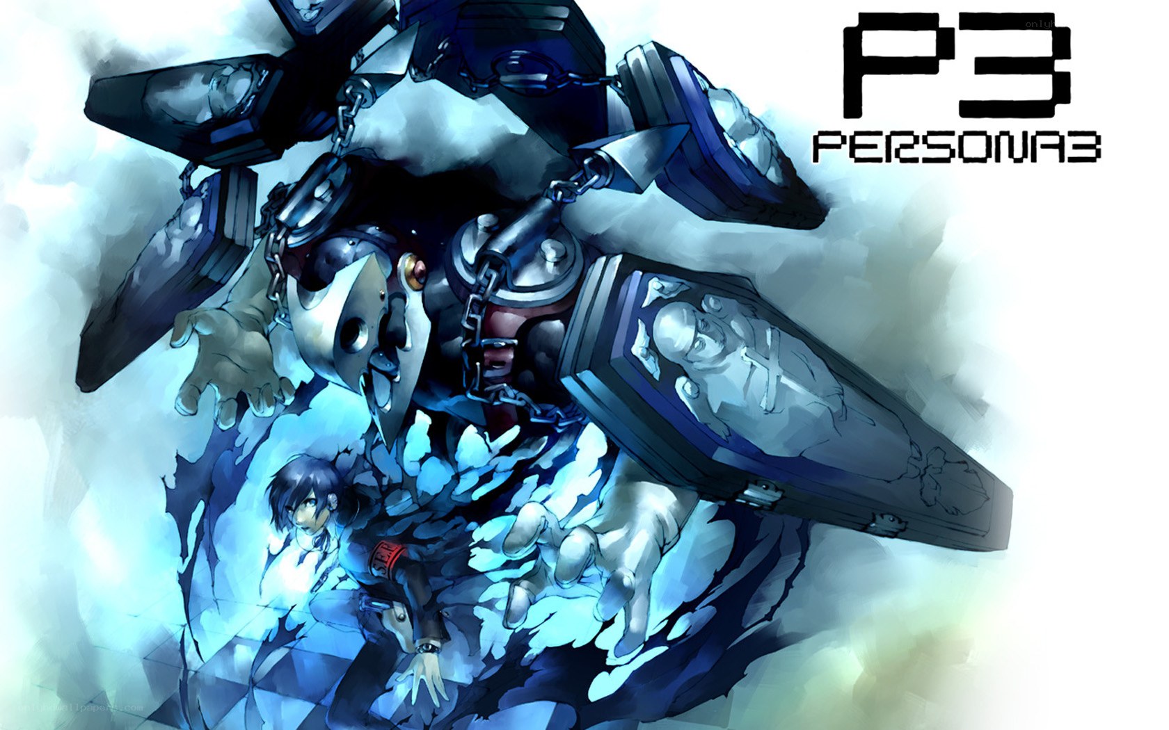 Persona 3 artwork with protagonist