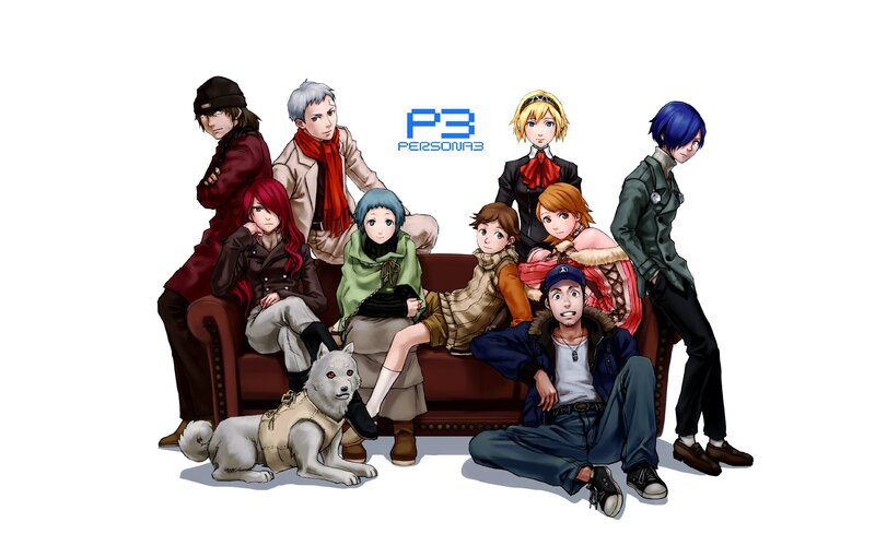 Persona 3 cast group portrait