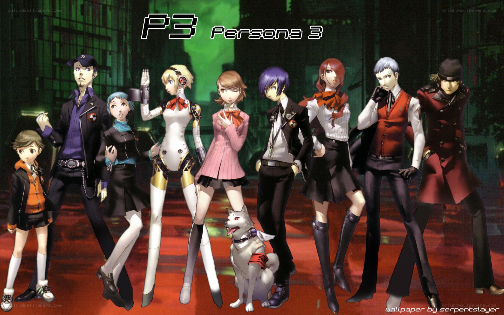 Persona 3 cast wallpaper