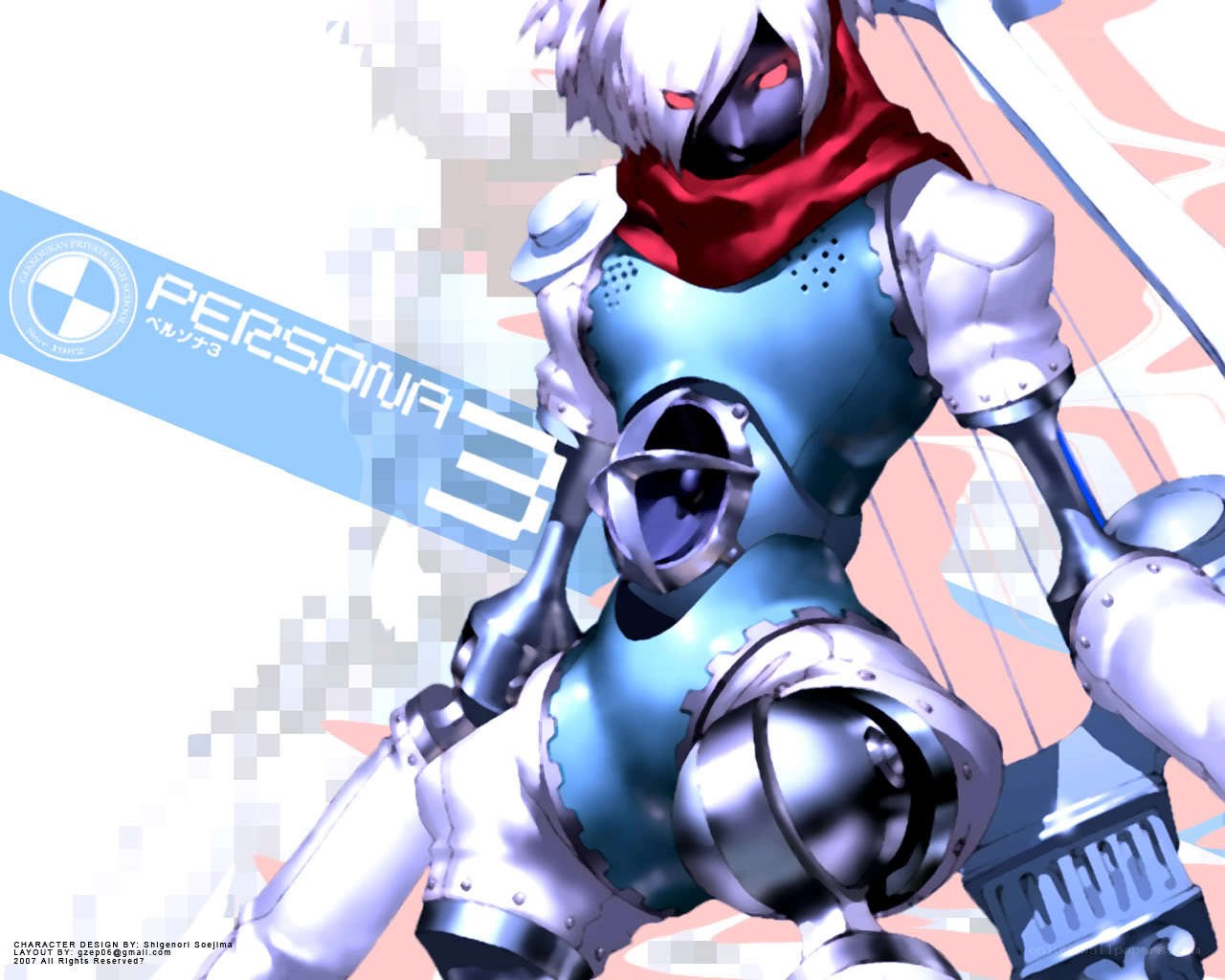 Persona 3 character artwork