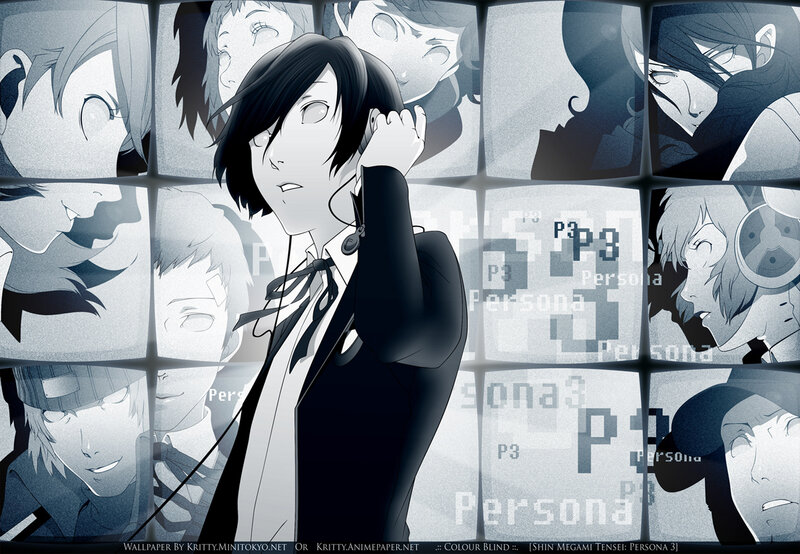 Persona 3 character collage