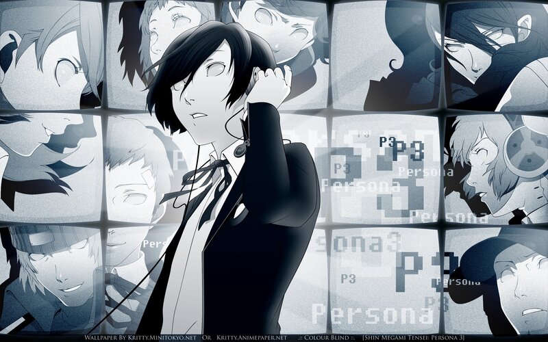 Persona 3 character collage