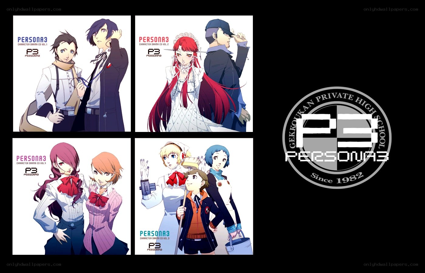 Persona 3 character drama covers