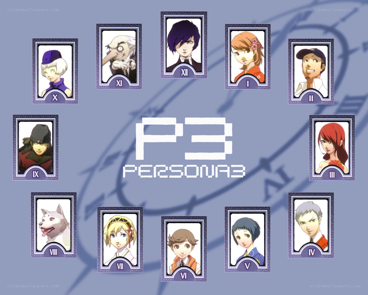 Persona 3 character portraits