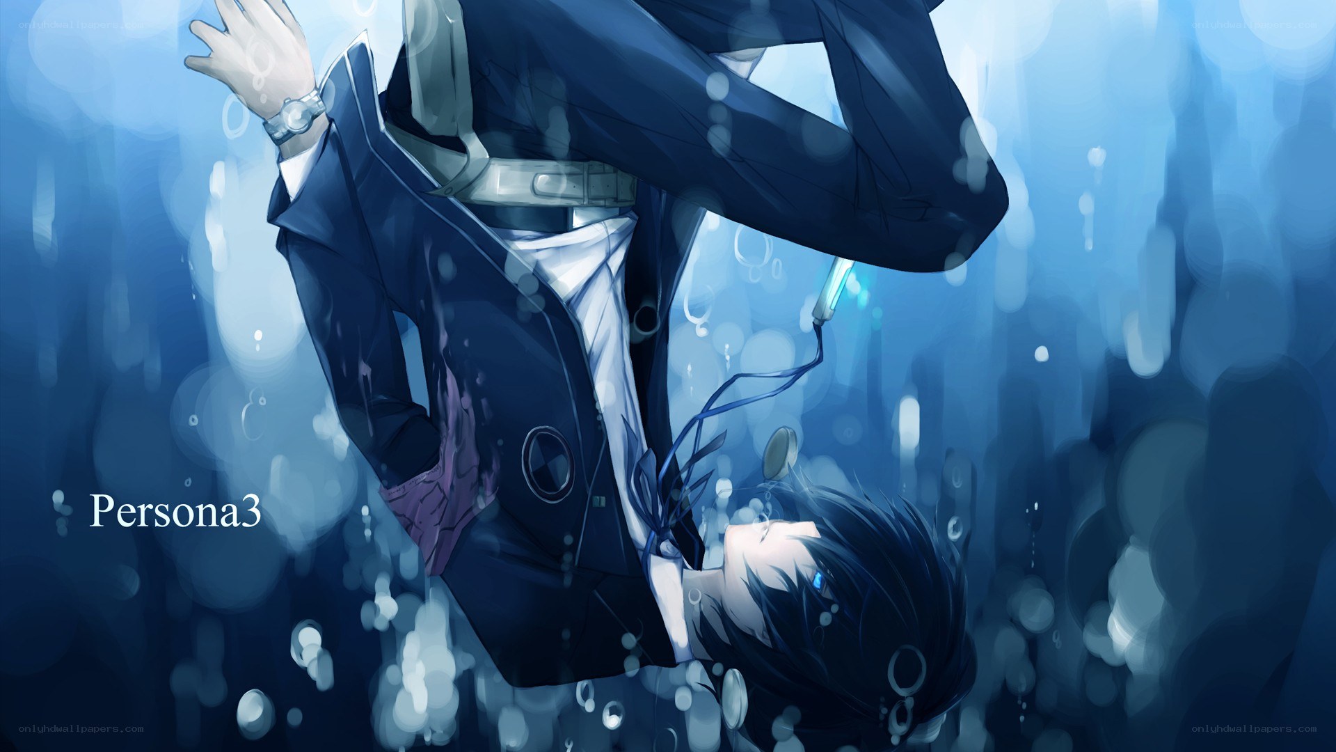 Persona 3 character underwater