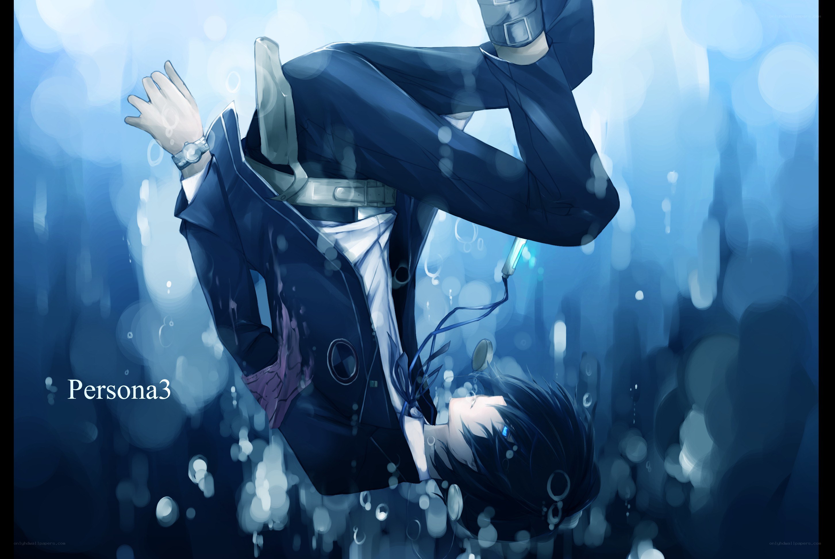 Persona 3 character underwater