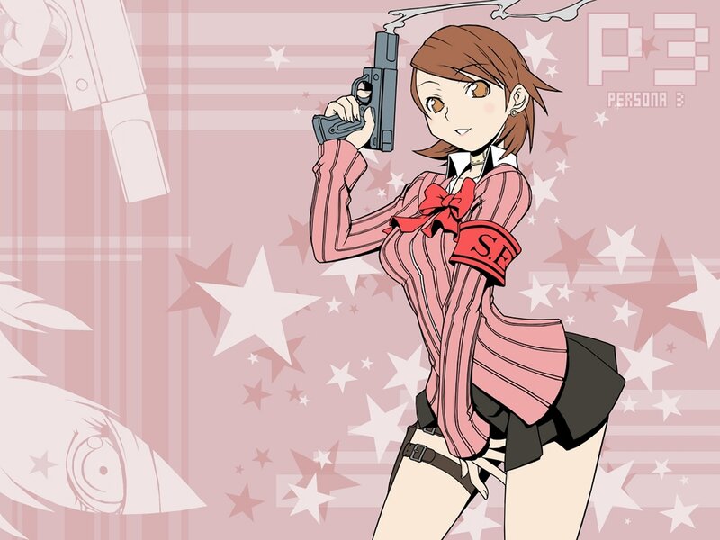 Persona 3 character with gun