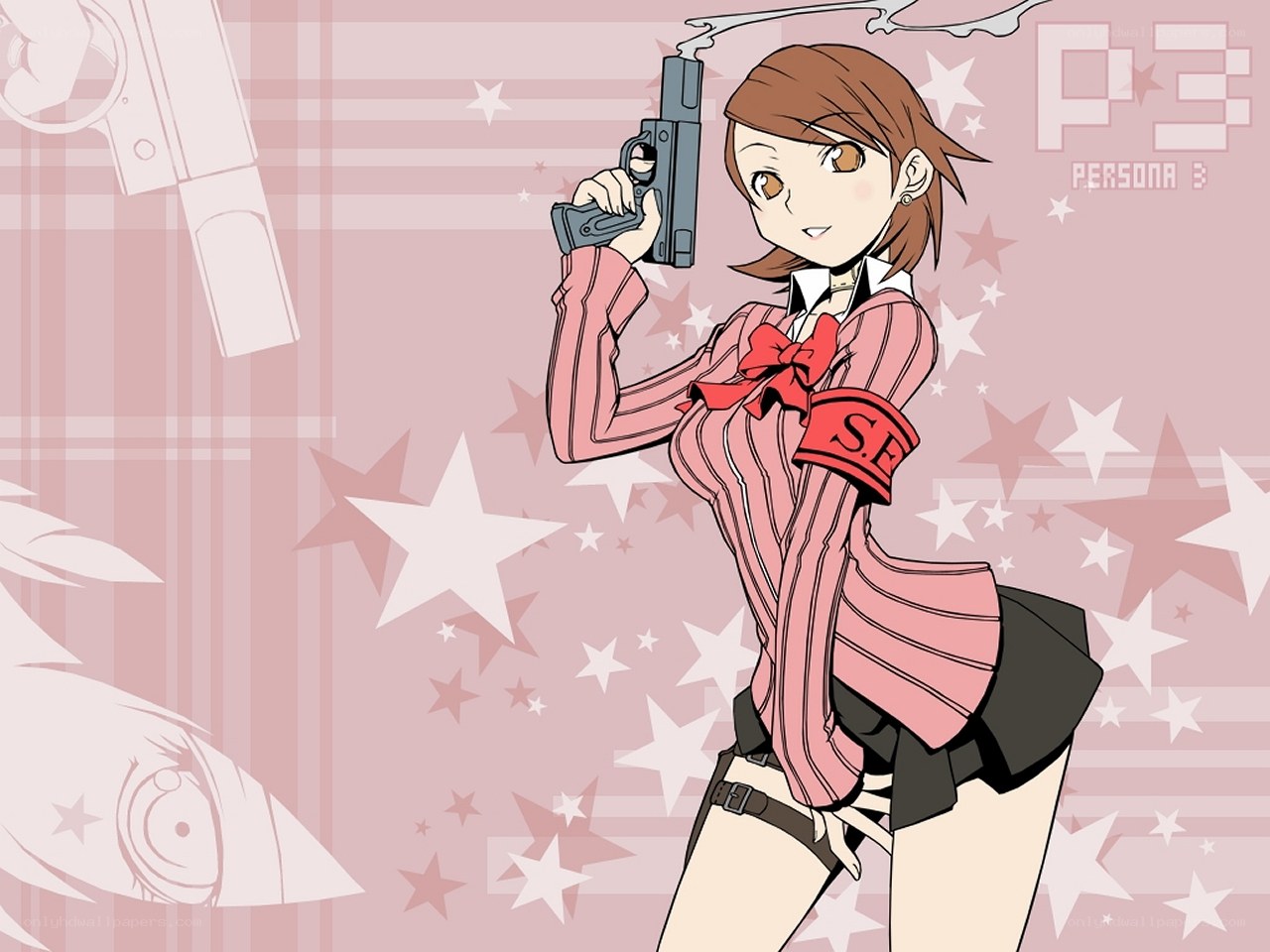 Persona 3 character with gun