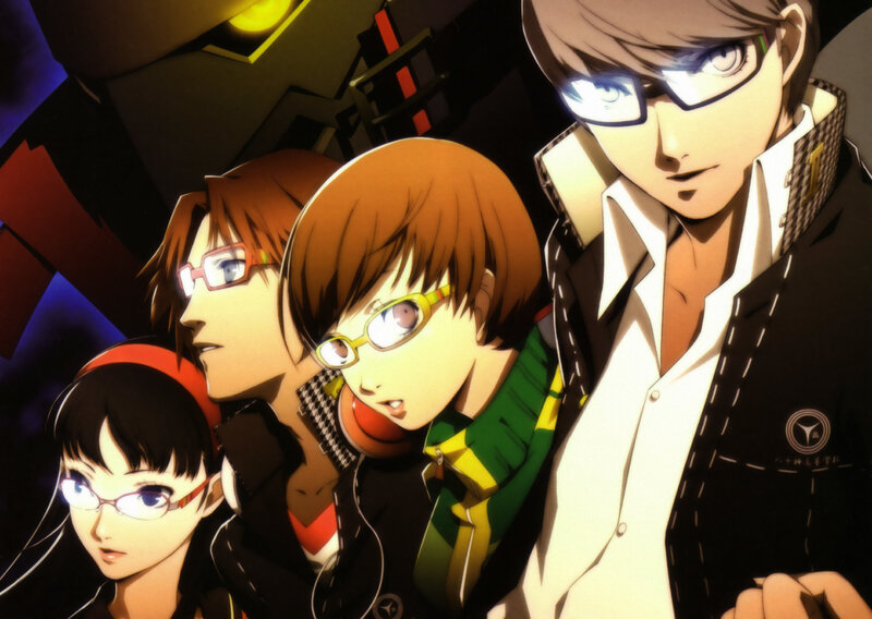 Persona 3 characters in a group