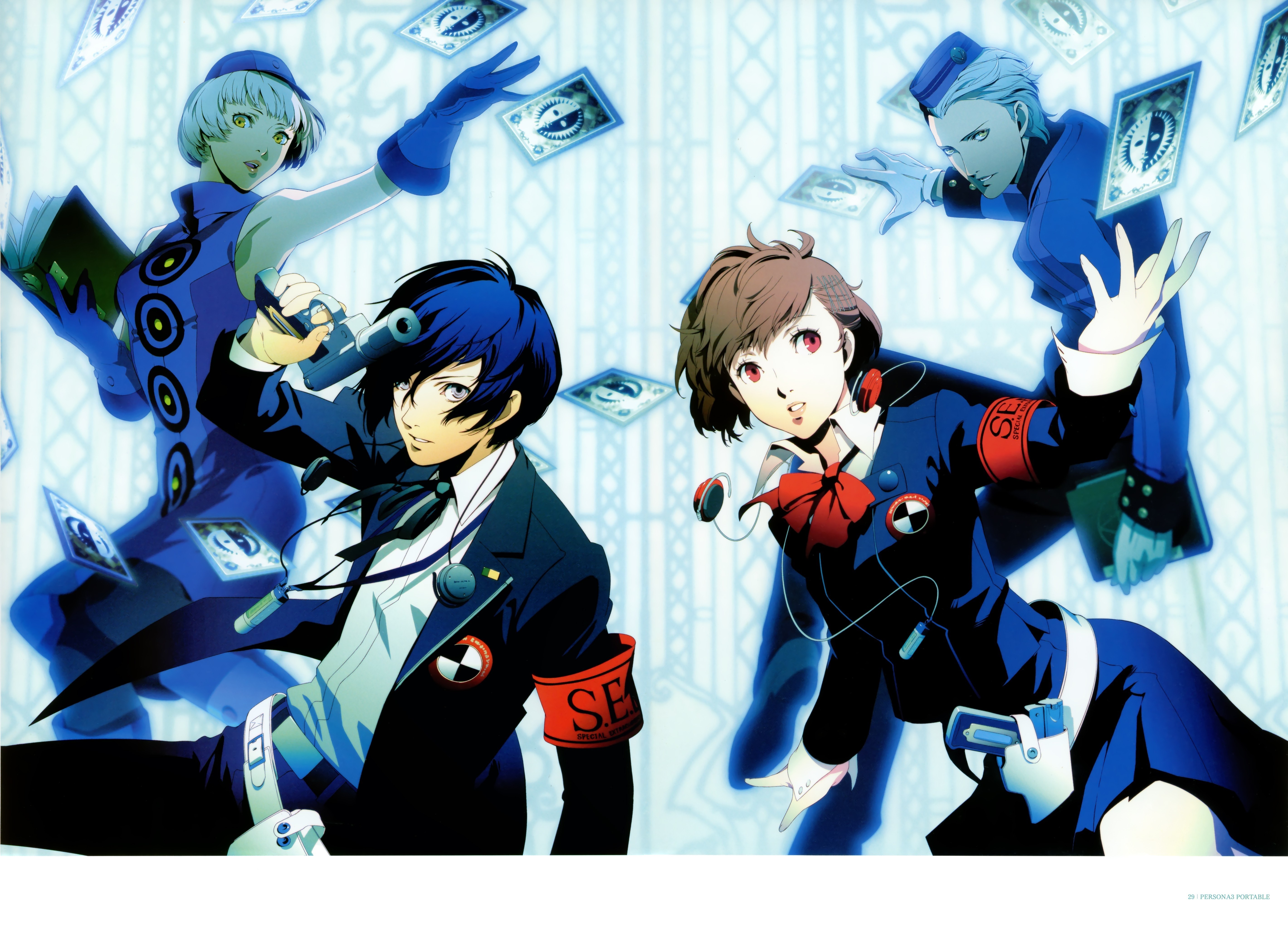 Persona 3 characters in action