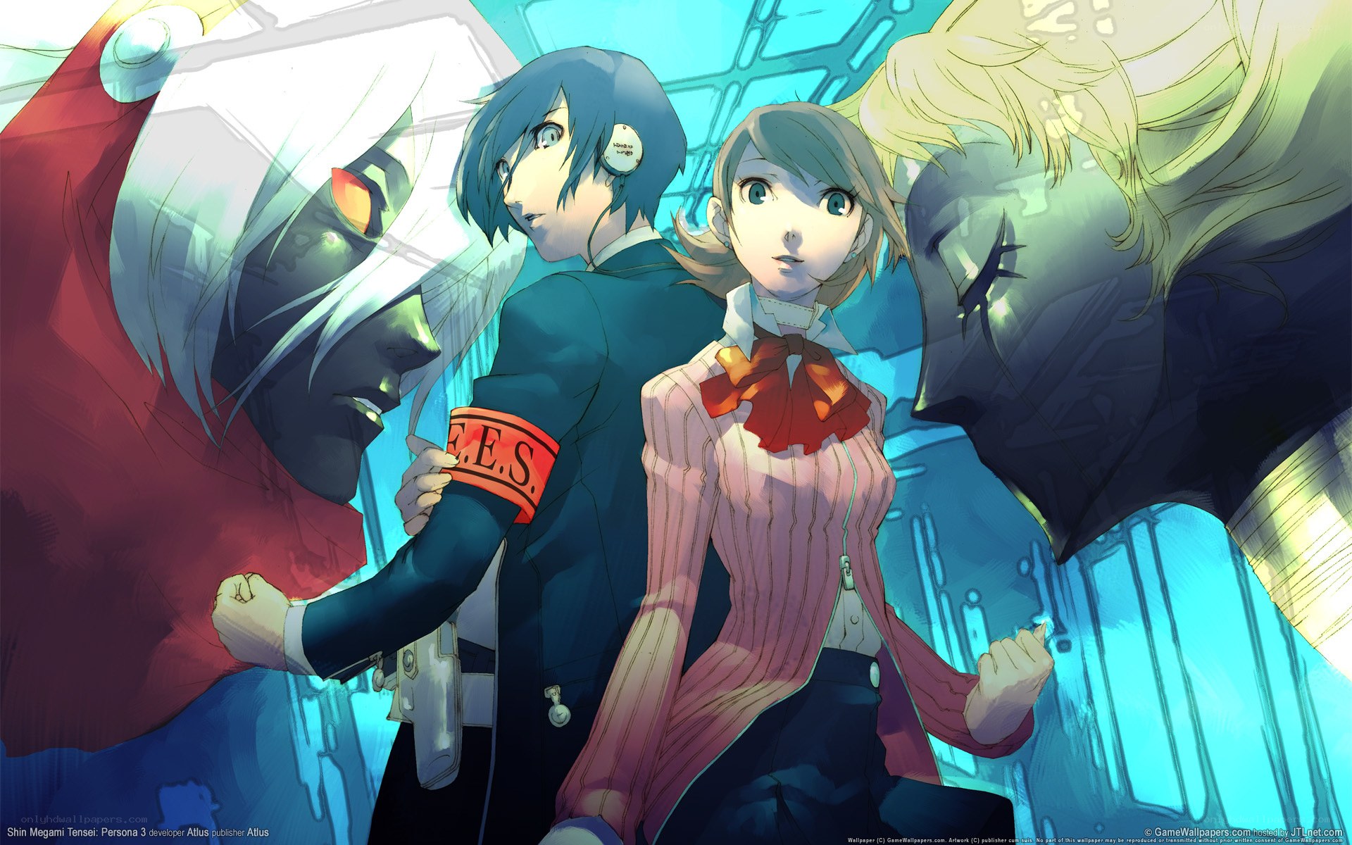 Persona 3 characters in action