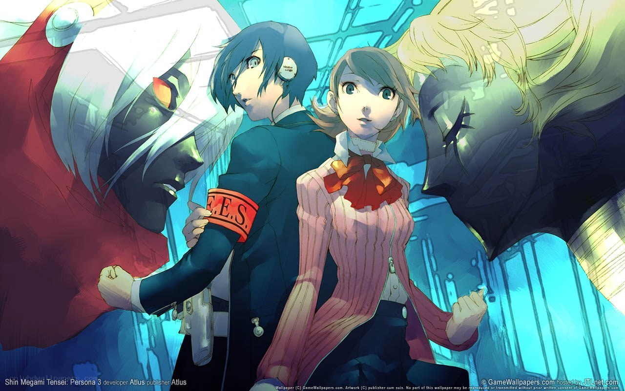 Persona 3 characters in action