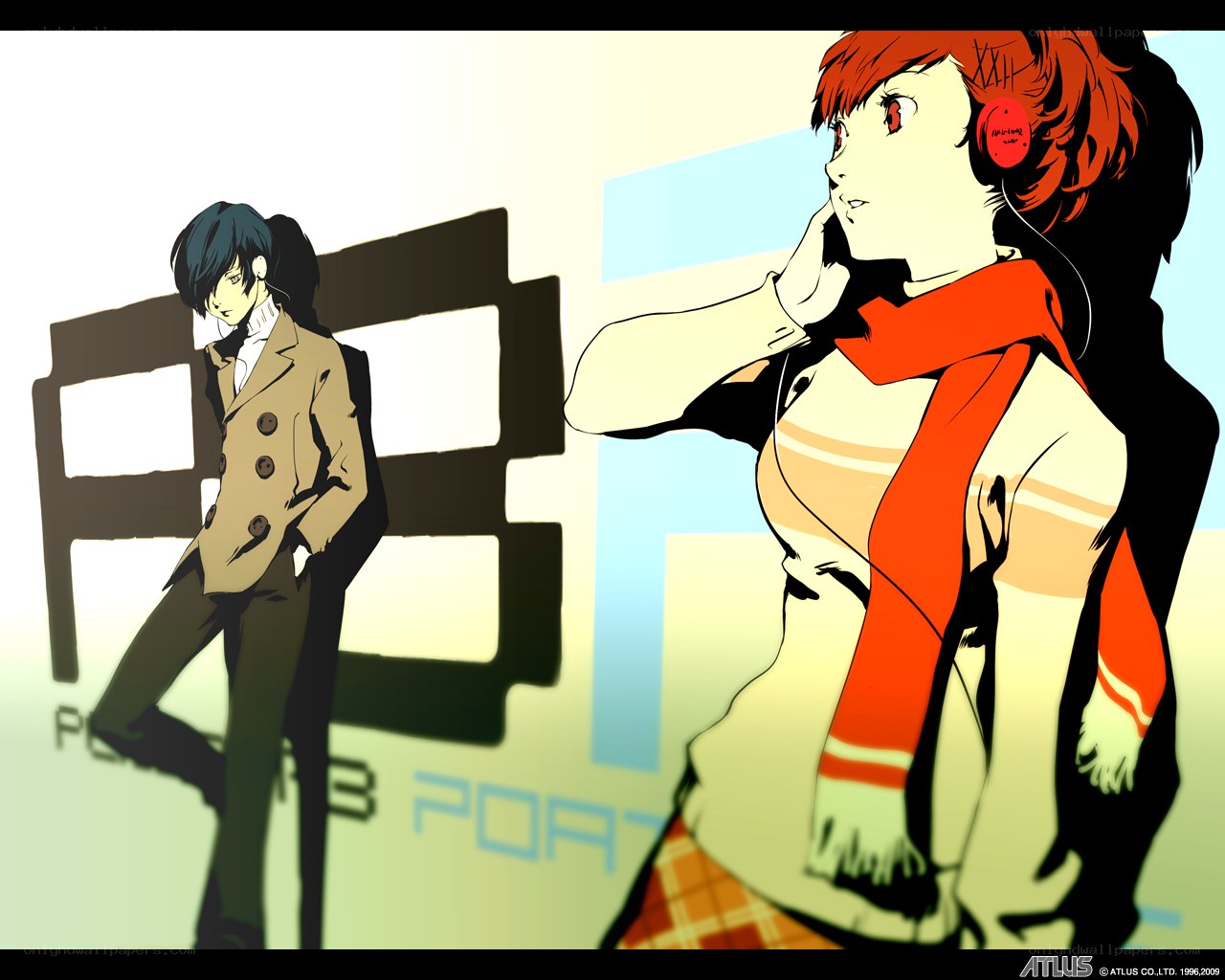 Persona 3 characters in city