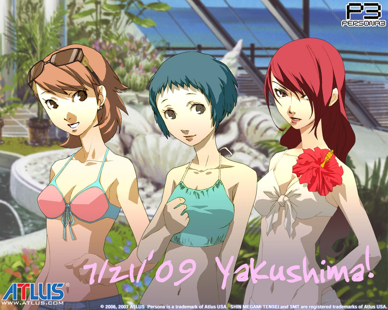 Persona 3 characters in swimsuits
