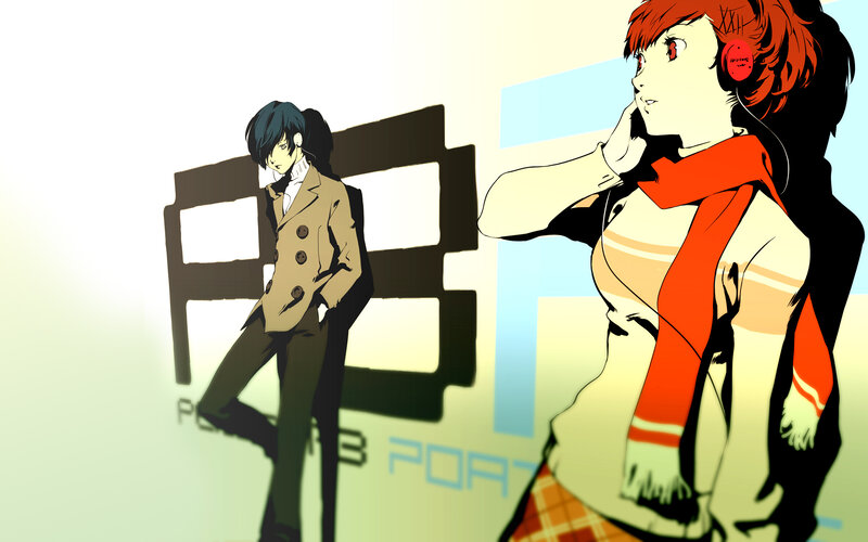 Persona 3 characters in urban setting