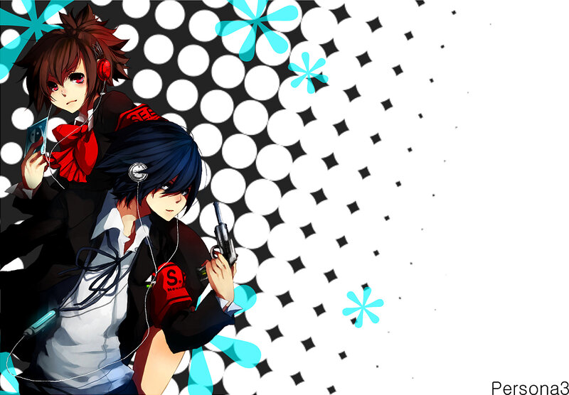 Persona 3 characters with weapons