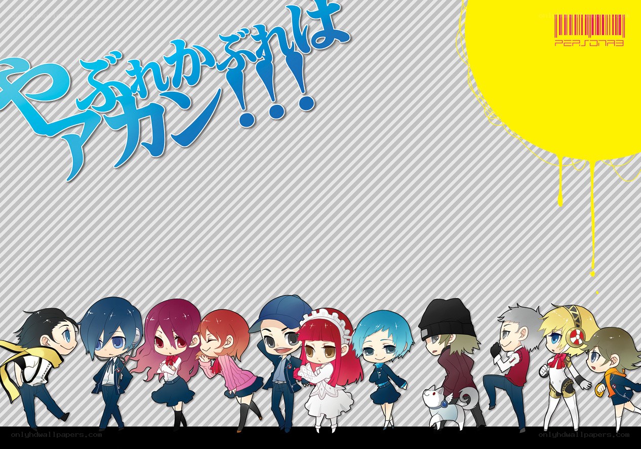 Persona 3 chibi characters