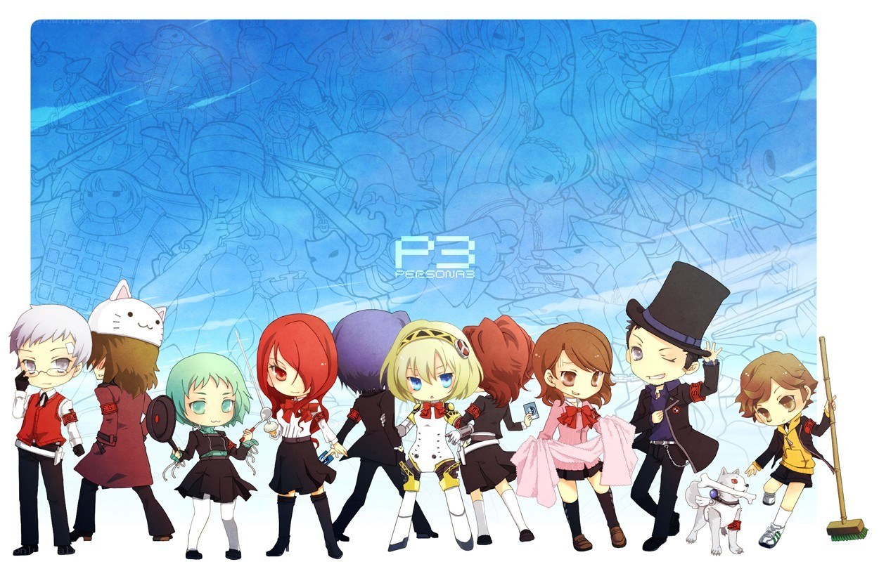 Persona 3 chibi characters