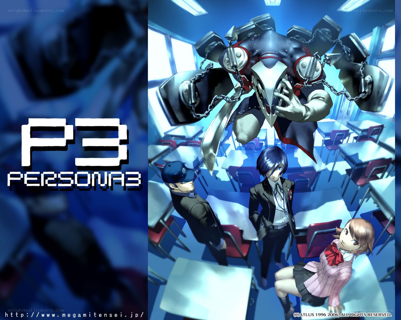 Persona 3 classroom scene