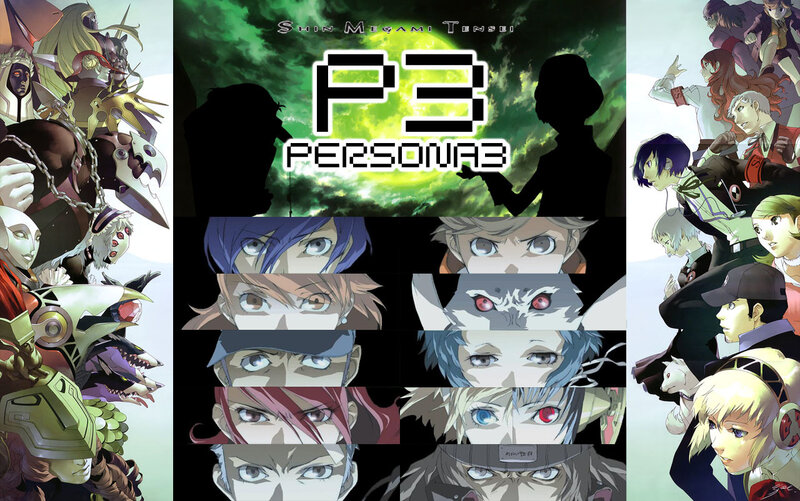 Persona 3 promotional art collage