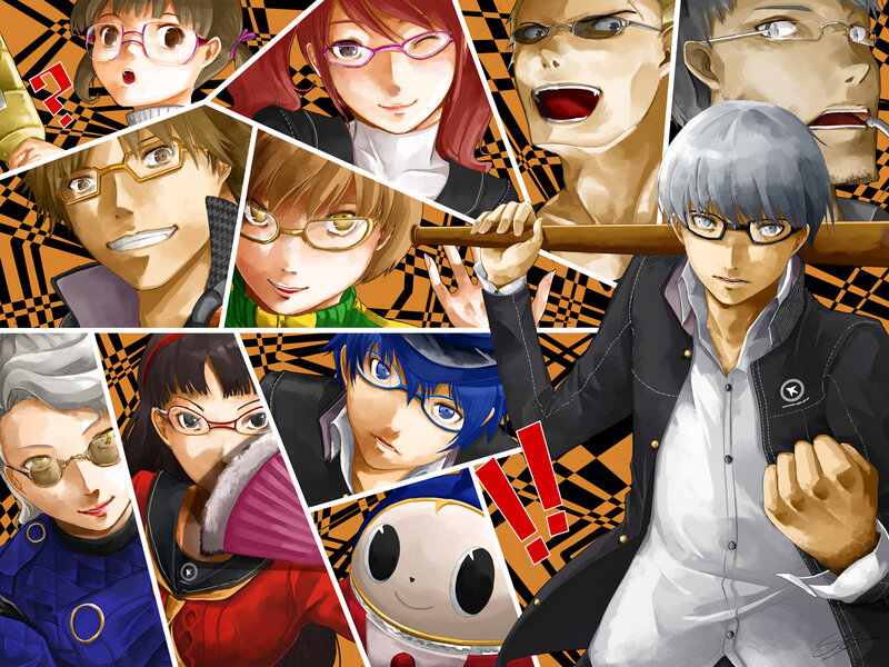 Persona 4 cast collage