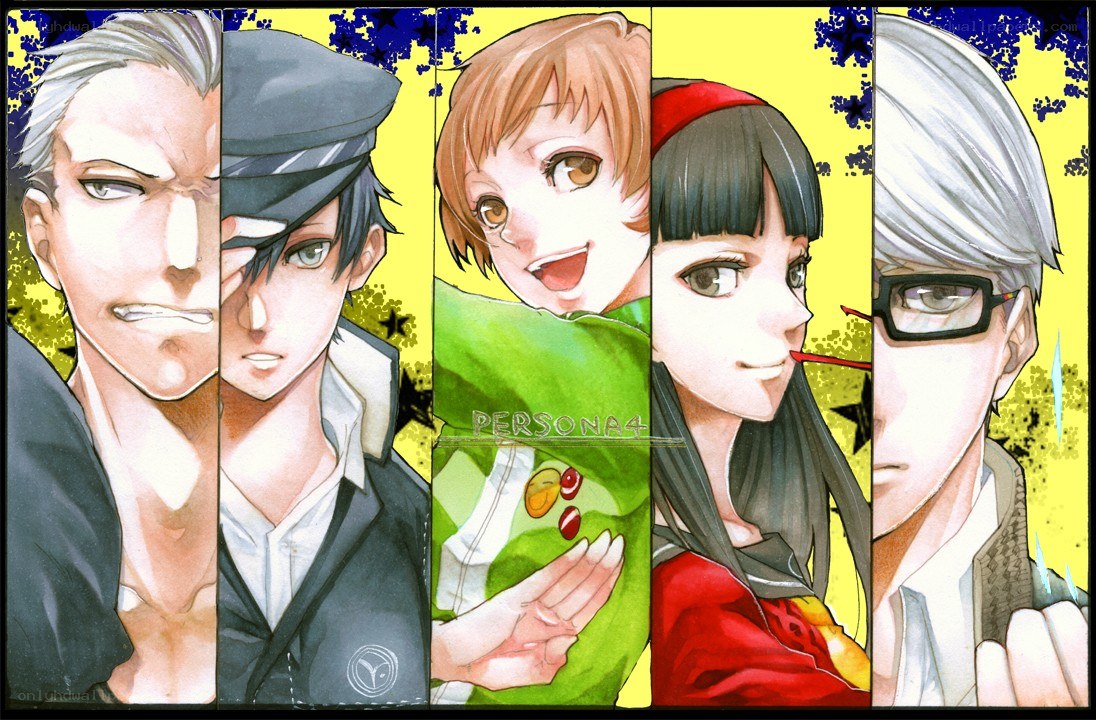 Persona 4 character collage