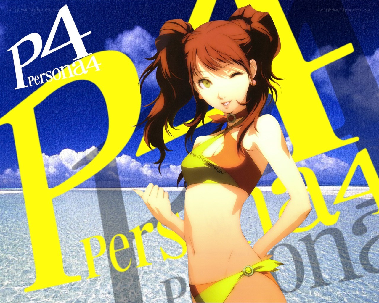 Persona 4 character in swimsuit