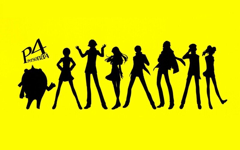 Persona 4 character silhouettes