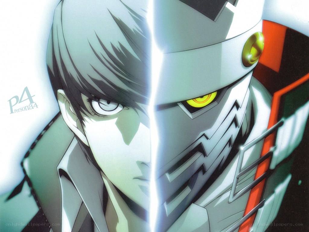 Persona 4 character split face