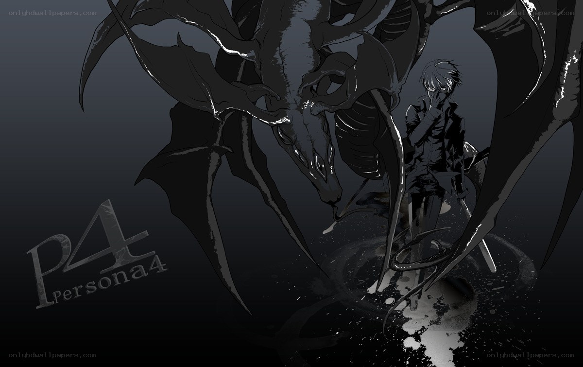Persona 4 character with demon