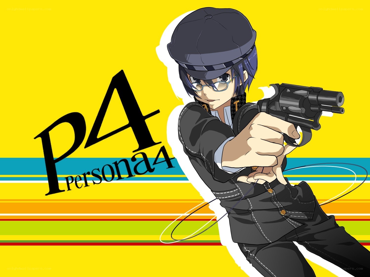 Persona 4 character with gun