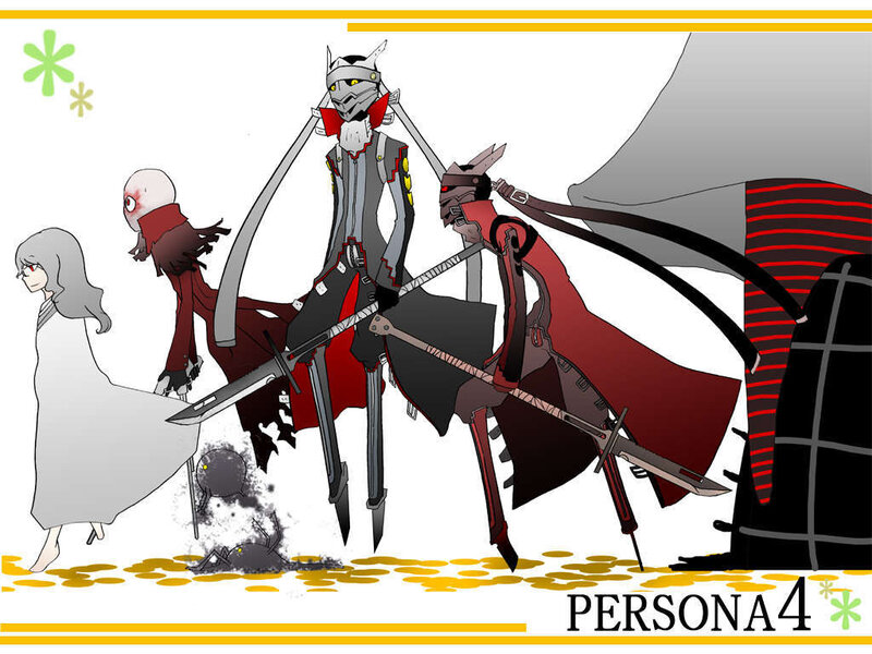 Persona 4 characters artwork