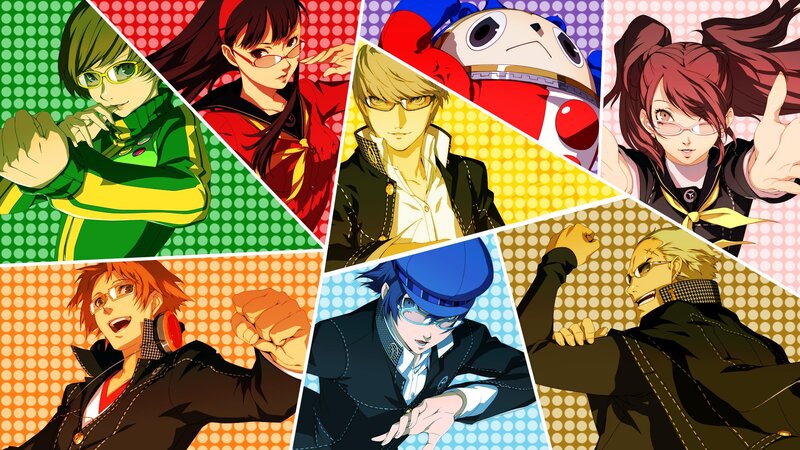 Persona 4 characters collage