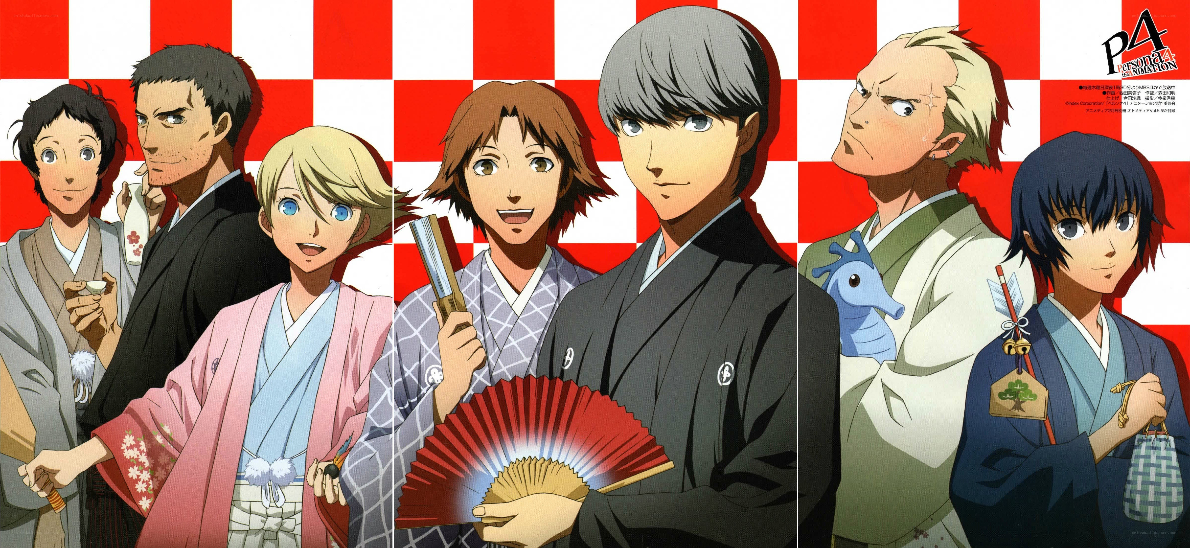 Persona 4 characters in yukata