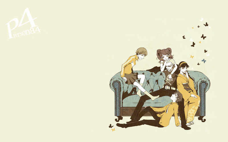 Persona 4 characters on a couch