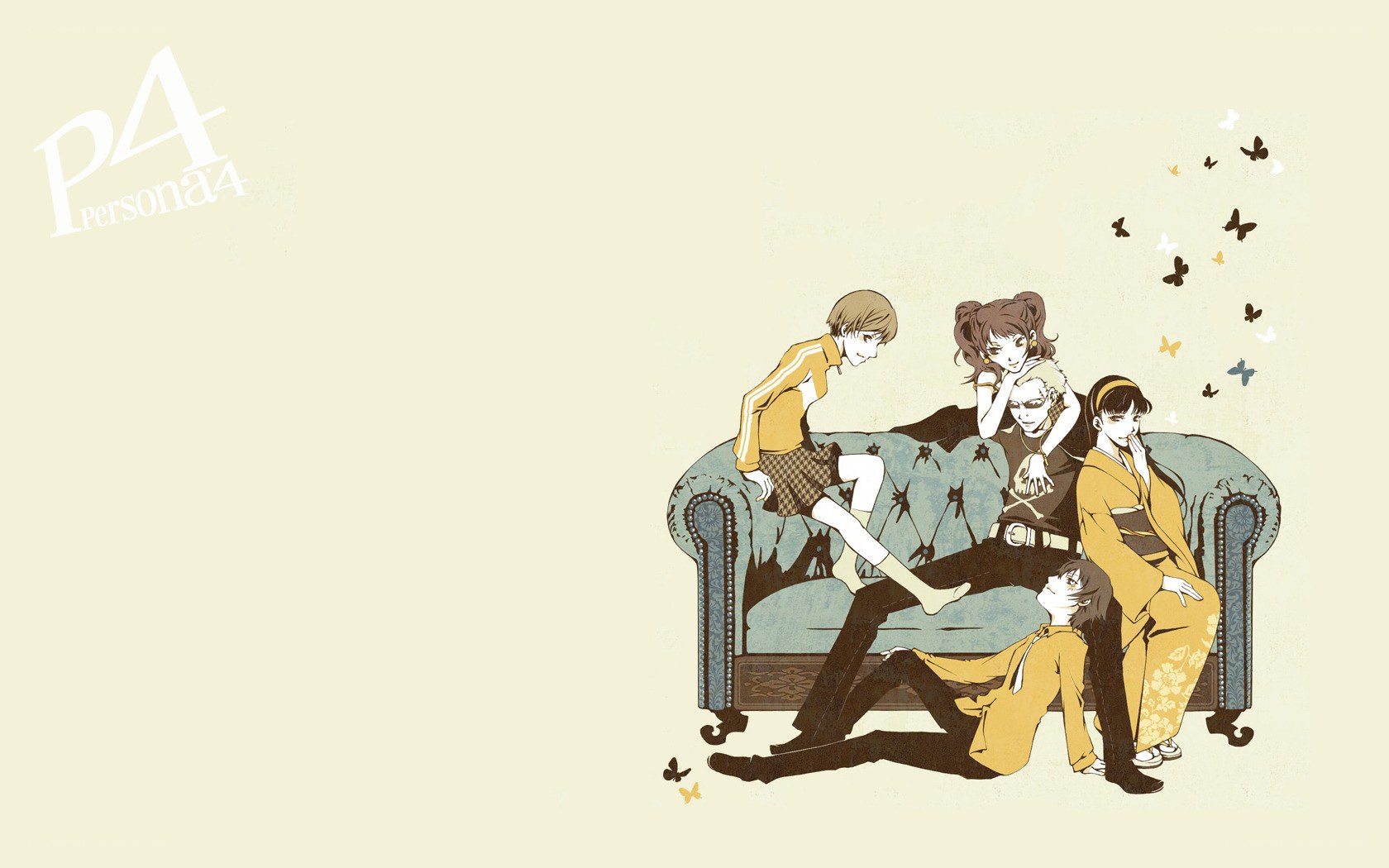 Persona 4 characters on a couch